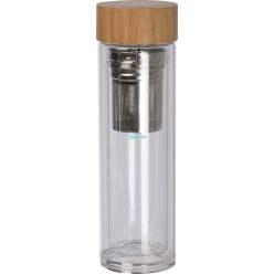 Bamboo üveg kulacs, 420 ml