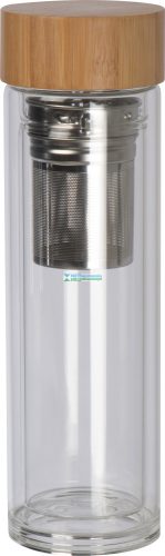 Bamboo üveg kulacs, 420 ml