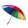 Rainbow Sky golf esernyő, szivárvány