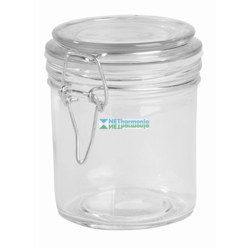 CLICKY üveg tárolóedény csatos fedéllel, kapacitása kb. 280 ml
