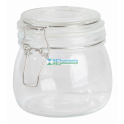   CLICKY üveg tárolóedény hintafedéllel, kapacitása kb. 500 ml