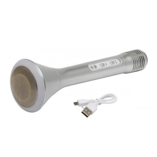 CHOIR Bluetooth karaoke mikrofon, ezüst
