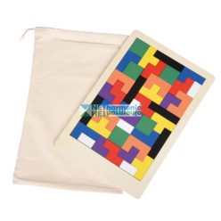 BRAIN TWISTER fából készült puzzle, színes