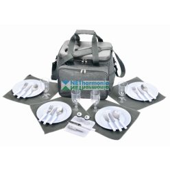 SIDE TRIP piknik táska 4 fő részére, szürke