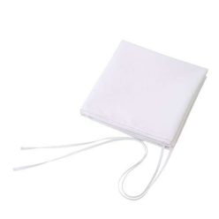 Derék kötény hosszú pántokkal, fehér