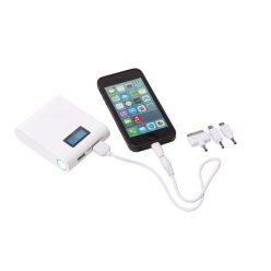 GIGAWATT hordozható mobiltöltő , fehér