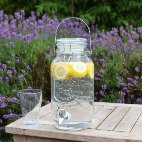 Limonádés üveg, csatos tetővel, 3,5 literes