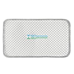 Galvanizált fém drótfonásos lábtörlő, 75 x 44 cm