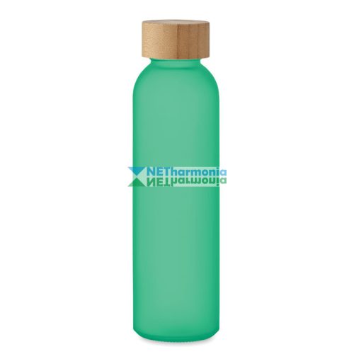 ABE matt üveg palack bambusz fedéllel, 500 ml