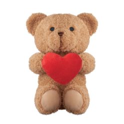 SNUGGLE nagy poliészter plüss mackó piros szívvel 