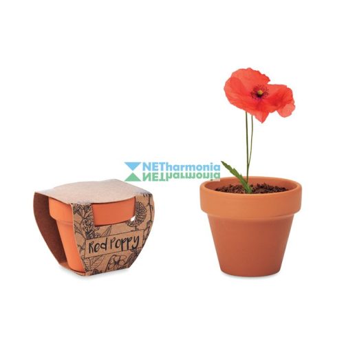 RED POPPY ültetőedény pipacs magokkal