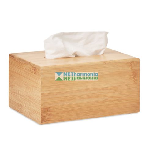 TISSBOX bambusz zsebkendőtartó doboz