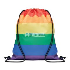 BOW szivárványszínű húzózsinóros táska