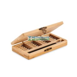   BAMTOOL 24 részes, kis precíziós csavarhúzó készlet bambusz tokban