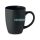 Fekete matt kerámia bögre színes belső résszel, 290 ml