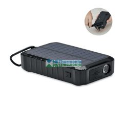   8000 mAh külső akkumulátor napelemmel és kézi hajtókarral
