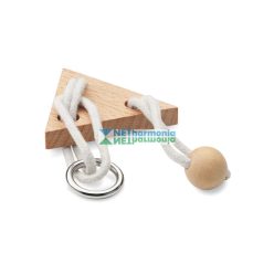   NERVE fából készült, háromszög alakú fejtörő ördöglakat