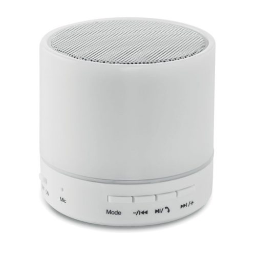 ROUND WHITE kerek Bluetooth hangszóró