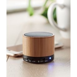ROUND BAMBOO 4.2 Bluetooth hangszóró 
