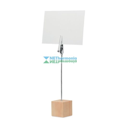 HELLO CLIP jegyzet / fénykép tartó csipesz fenyőfa állvánnyal