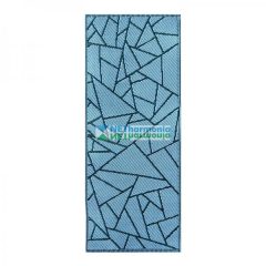   Absztrakt mintás kétoldalú kültéri szőnyeg, 120 x 60 cm