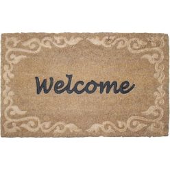 Díszes lábtörlő, welcome felirattal 
