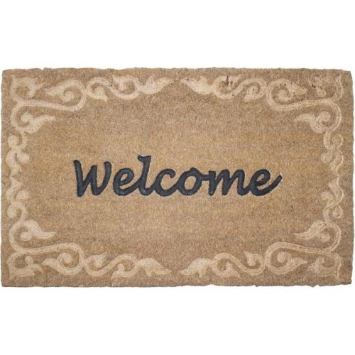 Díszes lábtörlő, welcome felirattal 