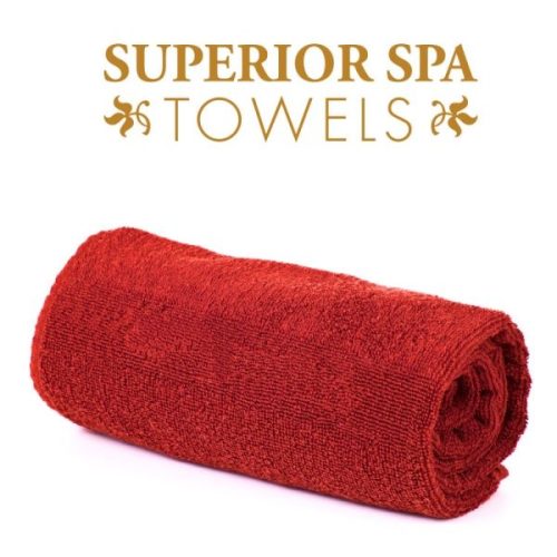 Superior SPA kis kéztörlő, piros, 50x100