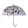 Kutya és macska mintás átlátszó esernyő