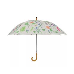 Színes virág mintás esernyő, 120 cm átmérőjű