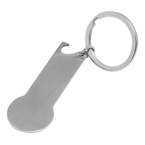 NO COIN kulcstartós bevásárlóérmeezüst