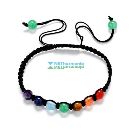 Csakra Shamballa karkötő kicsi golyókkal