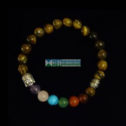 Tigrisszem csakra karkötő Buddhával